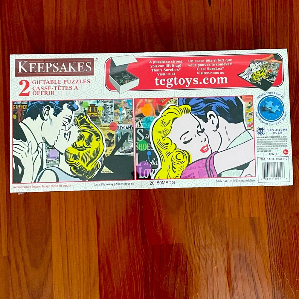 COPY - Let’s Fly Away and Material Girl 2 x 500 pc puzzles